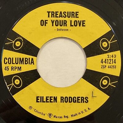Eileen Rodgers   A Little Bit Bluer / Treasure Of Your Love   Columbia   4-41214