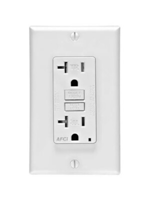 10 PCS Leviton AFTR2-W 20-Amp 120v SmartlockPro Outlet Branch Circuit Arc-Fault