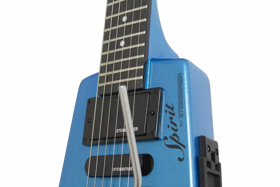 STEINBERGER Spirit GT-PRO Deluxe Frost Blue Headless Electric Guitar HSH Pickups - Image 2 of 4