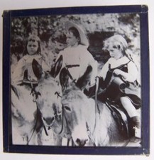 Magic Lantern Slide Social History  Donkeys  please scroll  down the listing