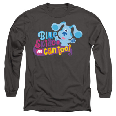 Blues Clues & You We Can Too! Herren Langarmshirt - Anthrazit