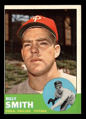 Billy Smith 1963 Topps #241 Philadelphia Phillies Vg-Ex