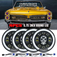 4pcs 5 3/4"5.75 6000K White LED Headlights HI/LO Beam for Pontiac-GTO Grand