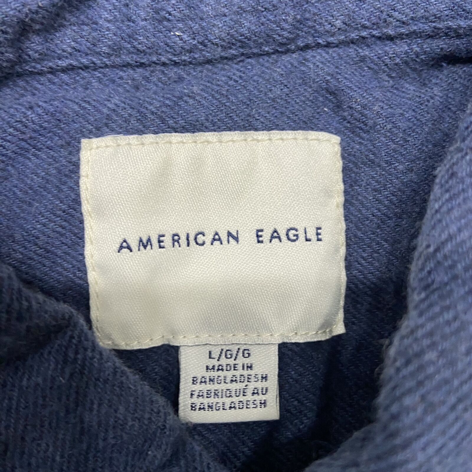 AMERICAN EAGLE Button Down Collared Blue Denim Ca… - image 4