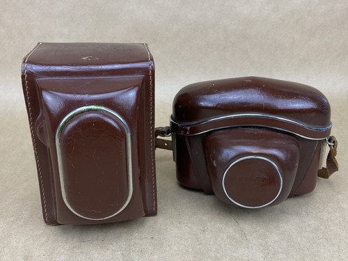 Zeiss, Agfa & More Set Of 4 Vintage Leather Camera Cases - Picture 2 of 11
