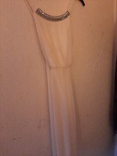 Elize Ryan Dress Size 10 Cream Evening Dress