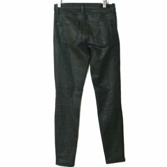 Blank NYC Mercer Super Skinny Coated Jeans Black - image 8