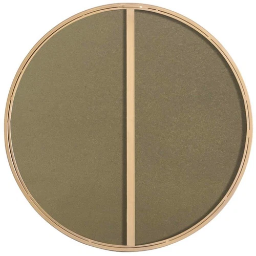Elegant Decor Eternity 24" Round Metal Frame Mirror in Brass - Picture 4 of 8