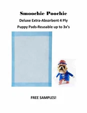 300ct 17X24 3x Deluxe Puppy Piddle Pads Puppy Training Pee Wee Pads FREE SAMPLES
