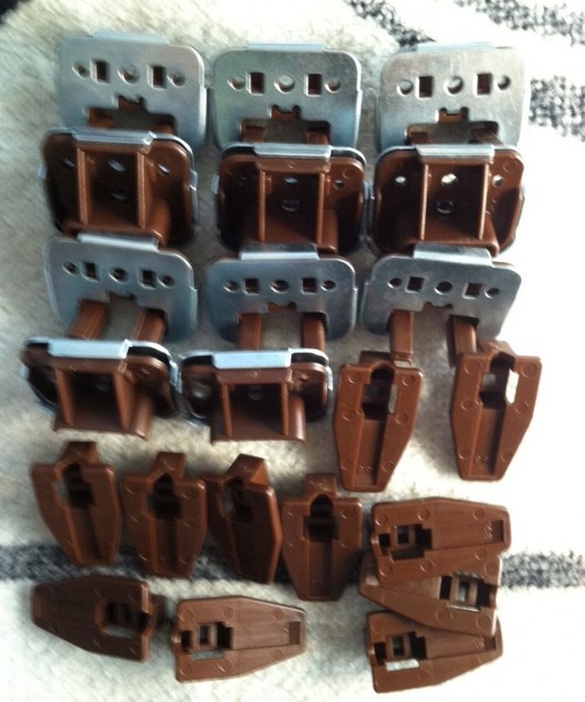 11 Sets Dresser Drawer Replacement Part Guide Glide Stop Socket Kenlin