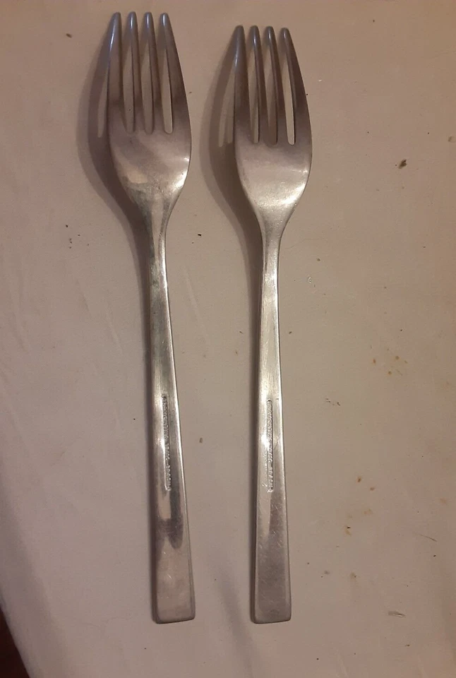 lote de 2 horquillas Tramontina 18/10 Brasil, buenas Foto 2 de 3