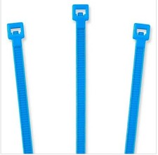 LOT OF 1500 Nylon Cable Ties - 8" X .14" , Blue