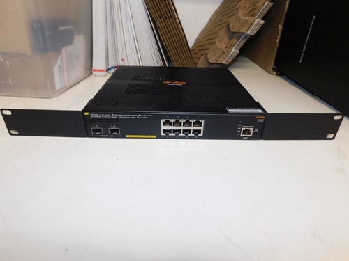 HP ARUBA 2930F JL258A 8 PORTS POE+ MANAGED SWITCH 2 PORTS 10GBE SFP+ RM NO PS