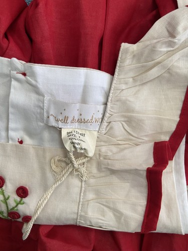 Girls WDW Well Dressed Wolf Red Winterberries Dress Size 7 years NWT - Picture 10 of 10