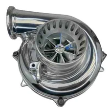 KC TP38r Polished Turbo .84 AR w/Plastic CCV For 94-98 Ford 7.3L Powerstroke OBS