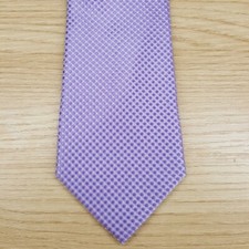 BLOOMINGDALES MENS STORE Neck Tie Purple Micro Neat 100 Silk Classic
