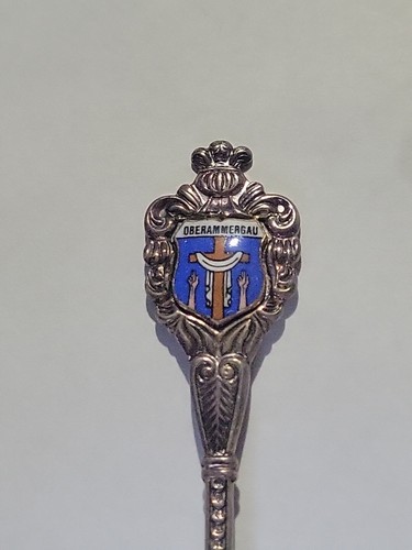 Oberammergau RARE Vintage Souvenir Spoon Silver Plated - Picture 2 of 4
