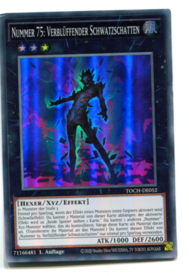 Yu-Gi-Oh! PLAYED/POOR Nummer 75 Verblüffender Schwatzschatten Super Rare