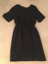 Tucker For Target Black glitter boucle Texture Dress Size XS