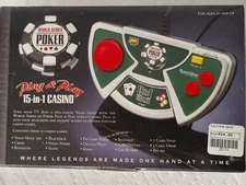World Series of Poker Plug and Play 15 in 1 Casino Games Handheld System TV View