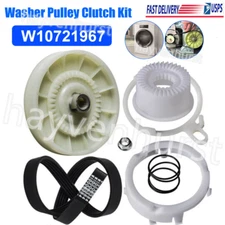 W10721967 Washer Pulley Clutch Kit W10006384 Washer Drive Belt For Whirlpool