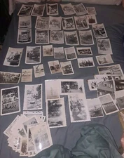 New Gunea PTO WWII Pacific Theater Photos Planes Vehicles Natives Cemetery 