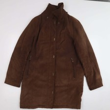 Elegance Womens Brown Trench Coat Size 12