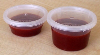 SCHWERLAST 2 Unzen 4 Unzen Kunststoff Behälter + Deckel Klar Mikrowelle Babynahrung Sauce 
