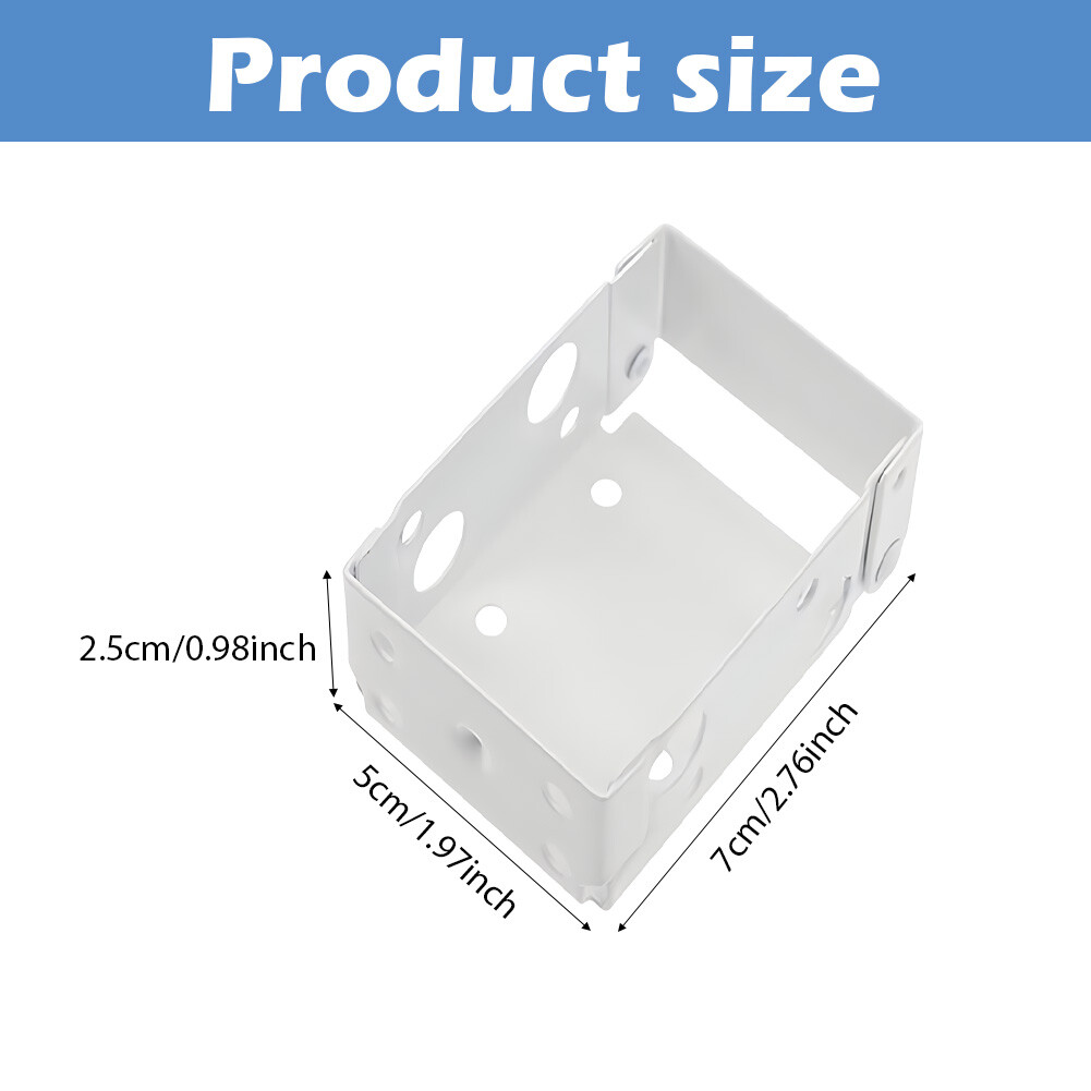 2pcs Screw Box Mounting Bracket Blind Low Profile Track End