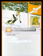 Autografo Sci Alpino | Irmgard Lukasser | Anni '70 (Collage A Colori) Kneissl