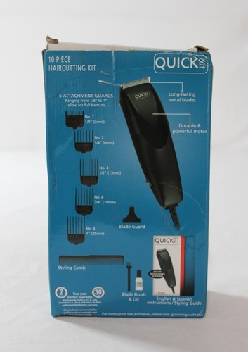 Wahl Unisex Quick Cut 10-Piece Clipper Grooming Haircutting Kit CA4 Black - Picture 4 of 6