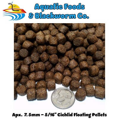 7.5mm -  Cichlid Floating Pellets, For Cichlids, Tropical Fish & Pond Fish