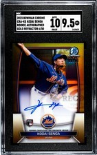 2023 BOWMAN CRA-KS KODAI SENGA GOLD ROOKIE AUTO SHORT PRINT  6/50 SGC 9.5