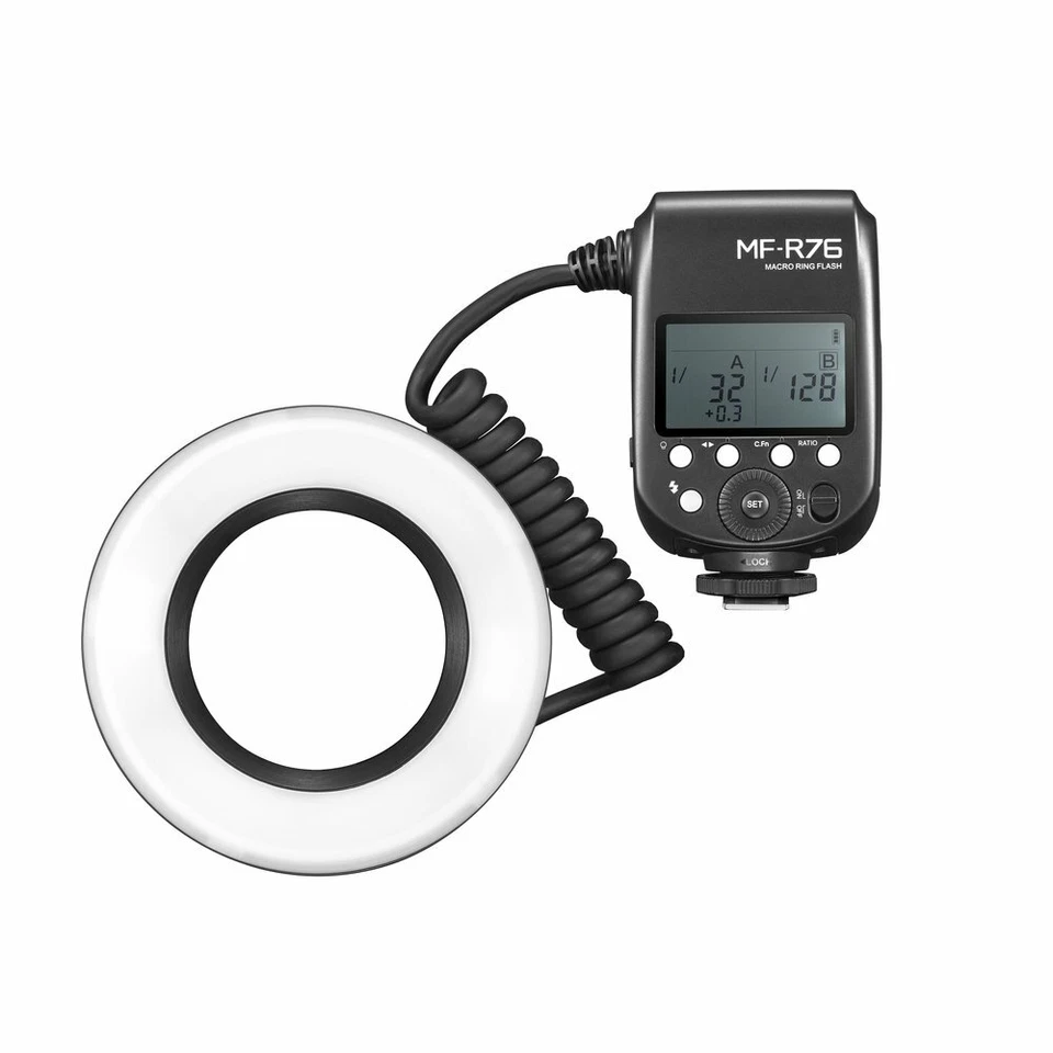 US Godox MF-R76 Macro LED Ring Light Speedlite Flash Light for Sony Canon Nikon - Image 4 of 4