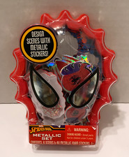 Marvel Spider-Man 40 Metallic Foam Stickers With 6 Scenes NEW