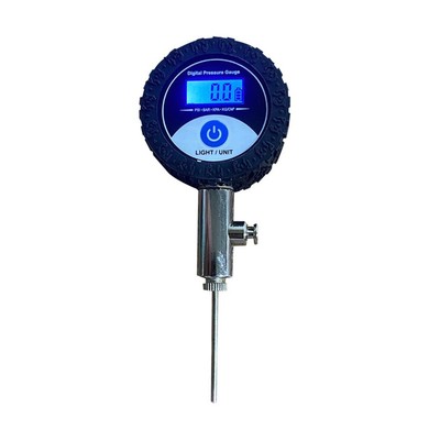 Druckanzeige Barometer Digitalanzeige Edelstahl Volleyball 0-1.4 BAR 4x7.2x10cm