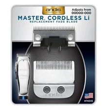Andis 74045 Master Cordless Li Replacement Fade Blade Size 00000-000