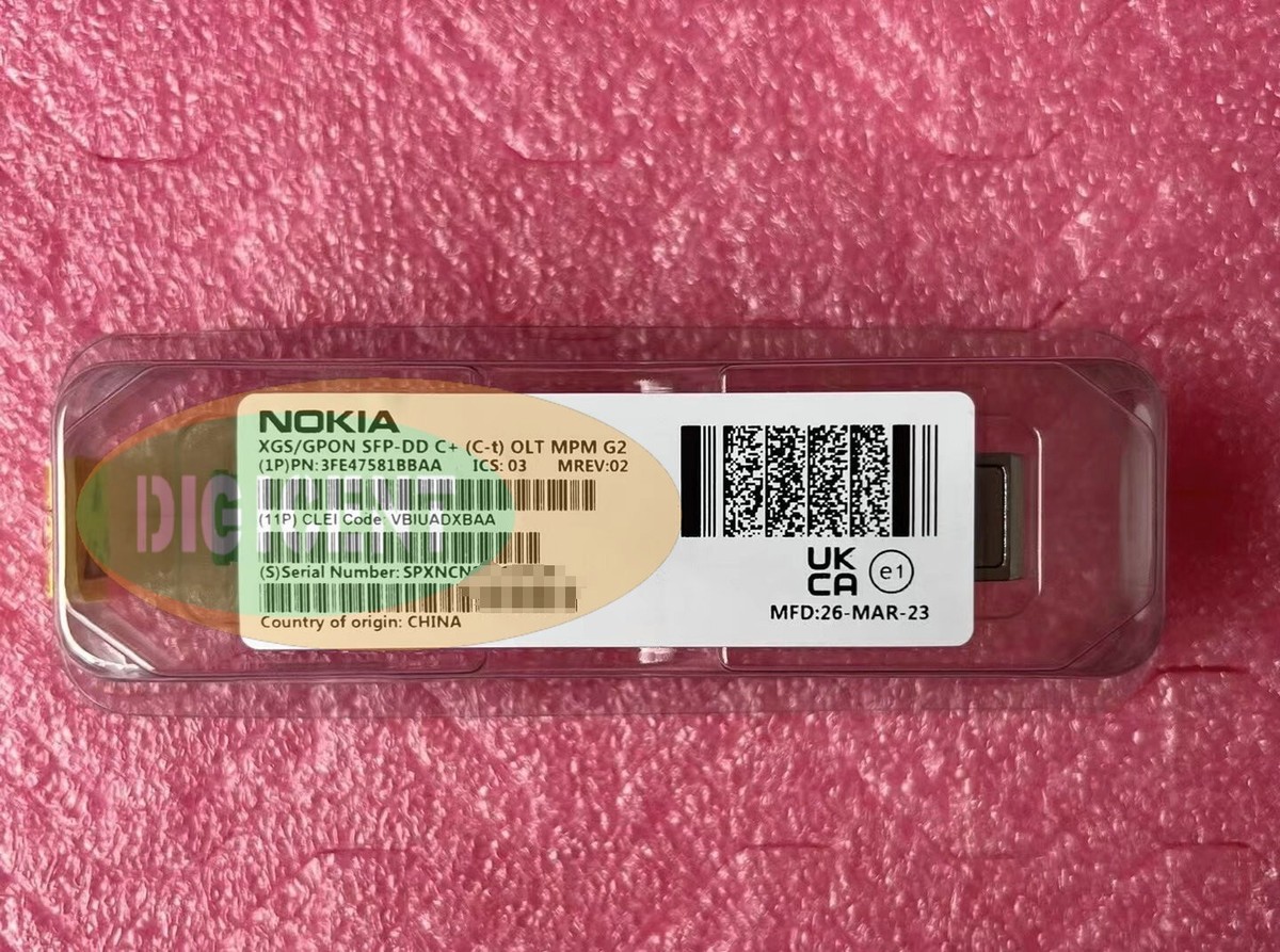 NOKIA 3FE47581BB XGS/GPON SFP-DD C+ (C-temp) OLT MPM Gen2