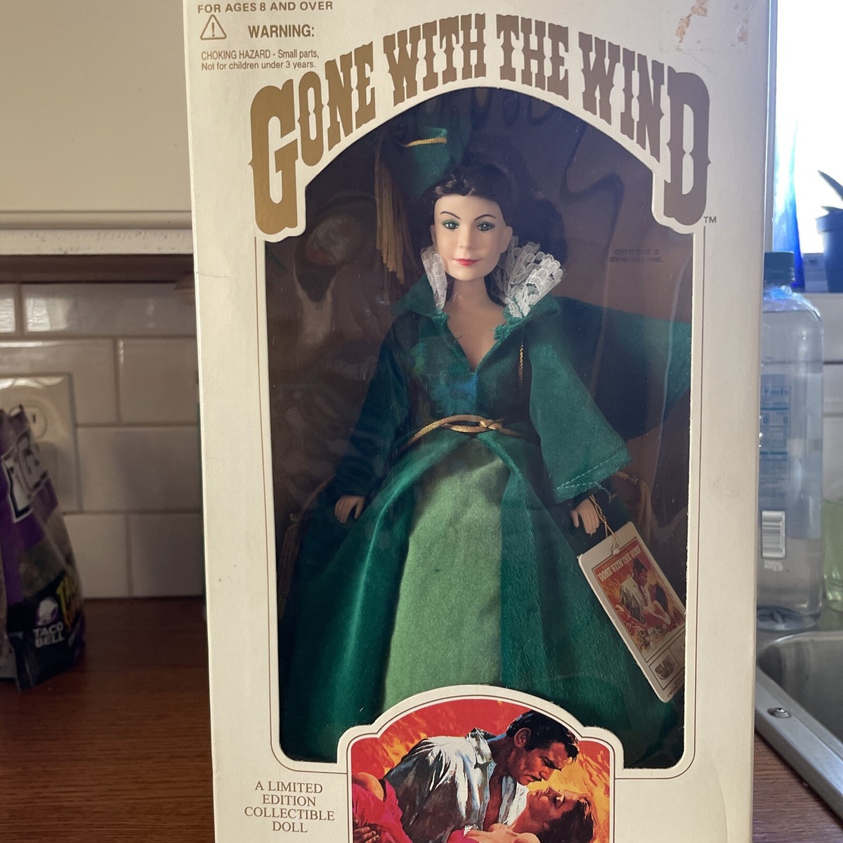 GONE WITH THE WIND World Doll Scarlett O'Hara GREEN VELVET DRESS Vivian  Leigh