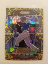 2022 Panini Prizm Starling Marte #204 SnakeSkin Prizm Parallel 35/50 NY Mets
