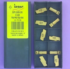 10pc  ISCAR   GIFI 5.00E-0.50   Carbide Grooving Inserts, IC635🎯Machinist