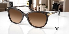 COACH HC8378U 512074 Cl926 Dark Tortoise Brown Gradient 57 mm Women's Sunglasses