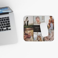 Personalized Photo Collage Mouse Pad Custom Mouse Pad Cubicle Decor Gift