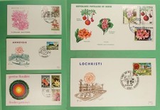 DR WHO 1960s-70s BELGIUM 5 FDC CACHET COMBO R21915