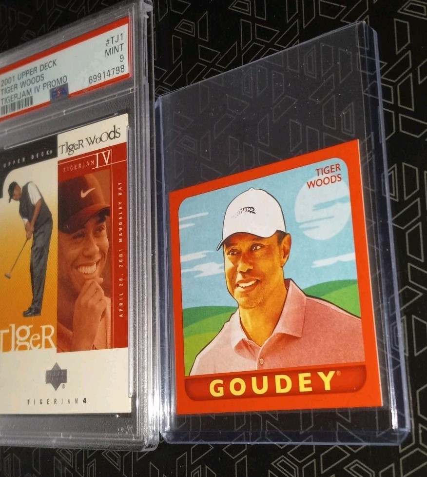 2001 Upper Deck Golf Tigerjam IV Promo #TJ1 Tiger Woods RC Rookie PSA 9 MINT view 5