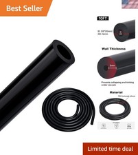 3/8" Silicone Vacuum Tubing Hose Line 10FT Black 10mm ID