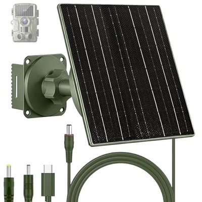  Solar Panel Charger for Trail & Hunting Cameras 3.7V 10400mAh Built-in 10W