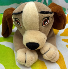 Vintage Disney Lady The Tramp Puppy Lady Bean Bag Plush