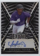 2023 Leaf Exotic Zebra Prismatic 4/9 Ezequiel Tovar #BA-ET1 Auto v9t