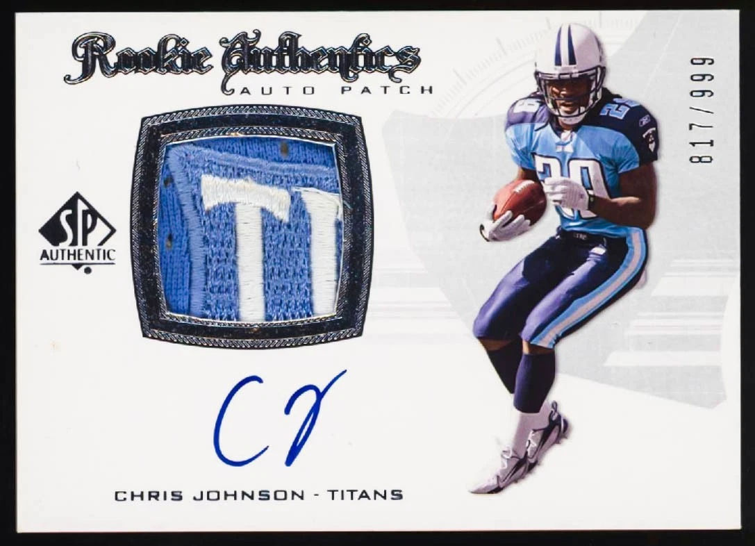 SP Authentic Chris Johnson #288 Trading Card 2008 for sale | eBay